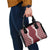 Hawaii Aloha Plumeria Lei Scarlet Palaka Shoulder Handbag - Polynesian Pride