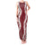 Hawaii Aloha Plumeria Lei Scarlet Palaka Tank Maxi Dress - Polynesian Pride