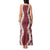 Hawaii Aloha Plumeria Lei Scarlet Palaka Tank Maxi Dress - Polynesian Pride
