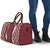 Hawaii Aloha Plumeria Lei Scarlet Palaka Travel Bag - Polynesian Pride