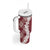 Hawaii Aloha Plumeria Lei Scarlet Palaka Tumbler With Handle - Polynesian Pride
