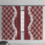 Hawaii Aloha Plumeria Lei Scarlet Palaka Window Curtain - Polynesian Pride