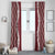 Hawaii Aloha Plumeria Lei Scarlet Palaka Window Curtain - Polynesian Pride
