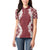 Hawaii Aloha Plumeria Lei Scarlet Palaka Women Polo Shirt - Polynesian Pride