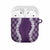 Hawaii Aloha Plumeria Lei Violet Palaka AirPods Case - Polynesian Pride