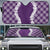 Hawaii Aloha Plumeria Lei Violet Palaka Auto Sun Shade - Polynesian Pride