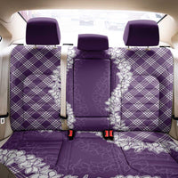 Hawaii Aloha Plumeria Lei Violet Palaka Back Car Seat Cover - Polynesian Pride