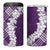 Hawaii Aloha Plumeria Lei Violet Palaka 4 in 1 Can Cooler Tumbler - Polynesian Pride