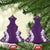 Hawaii Aloha Plumeria Lei Violet Palaka Ceramic Ornament - Polynesian Pride
