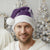 Hawaii Aloha Plumeria Lei Violet Palaka Christmas Santa Hat - Polynesian Pride