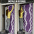 Hawaii Aloha Plumeria Lei Violet Palaka Door Cover - Polynesian Pride