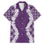 Hawaii Aloha Plumeria Lei Violet Palaka Family Matching Mermaid Dress and Hawaiian Shirt - Polynesian Pride