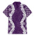 Hawaii Aloha Plumeria Lei Violet Palaka Family Matching Mermaid Dress and Hawaiian Shirt - Polynesian Pride