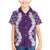 Hawaii Aloha Plumeria Lei Violet Palaka Family Matching Mermaid Dress and Hawaiian Shirt - Polynesian Pride