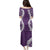 Hawaii Aloha Plumeria Lei Violet Palaka Family Matching Puletasi and Hawaiian Shirt - Polynesian Pride