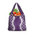 Hawaii Aloha Plumeria Lei Violet Palaka Grocery Bag - Polynesian Pride