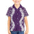 Hawaii Aloha Plumeria Lei Violet Palaka Hawaiian Shirt - Polynesian Pride
