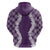 Hawaii Aloha Plumeria Lei Violet Palaka Hoodie - Polynesian Pride