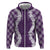 Hawaii Aloha Plumeria Lei Violet Palaka Hoodie - Polynesian Pride