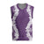 Hawaii Aloha Plumeria Lei Violet Palaka Christmas Knitted V-Neck Vest - Polynesian Pride