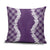 Hawaii Aloha Plumeria Lei Violet Palaka Pillow Cover - Polynesian Pride
