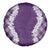 Hawaii Aloha Plumeria Lei Violet Palaka Spare Tire Cover - Polynesian Pride