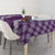 Hawaii Aloha Plumeria Lei Violet Palaka Tablecloth - Polynesian Pride