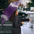 Hawaii Aloha Plumeria Lei Violet Palaka Umbrella - Polynesian Pride