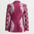 Hawaii Aloha Plumeria Lei Fuschia Palaka Blazer - Polynesian Pride