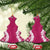 Hawaii Aloha Plumeria Lei Fuschia Palaka Ceramic Ornament - Polynesian Pride