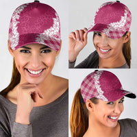 Hawaii Aloha Plumeria Lei Fuschia Palaka Classic Cap - Polynesian Pride