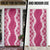 Hawaii Aloha Plumeria Lei Fuschia Palaka Door Cover - Polynesian Pride