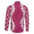 Hawaii Aloha Plumeria Lei Fuschia Palaka Family Matching Off Shoulder Maxi Dress and Hawaiian Shirt - Polynesian Pride
