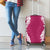 Hawaii Aloha Plumeria Lei Fuschia Palaka Luggage Cover - Polynesian Pride