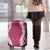 Hawaii Aloha Plumeria Lei Fuschia Palaka Luggage Cover - Polynesian Pride