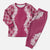 Hawaii Aloha Plumeria Lei Fuschia Palaka Christmas Pajama Set - Polynesian Pride