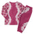 Hawaii Aloha Plumeria Lei Fuschia Palaka Christmas Pajama Set - Polynesian Pride