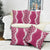 Hawaii Aloha Plumeria Lei Fuschia Palaka Pillow Cover - Polynesian Pride