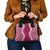 Hawaii Aloha Plumeria Lei Fuschia Palaka Shoulder Handbag - Polynesian Pride