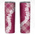 Hawaii Aloha Plumeria Lei Fuschia Palaka Skinny Tumbler - Polynesian Pride