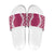 Hawaii Aloha Plumeria Lei Fuschia Palaka Slide Sandals - Polynesian Pride