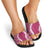 Hawaii Aloha Plumeria Lei Fuschia Palaka Slide Sandals - Polynesian Pride