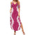 Hawaii Aloha Plumeria Lei Fuschia Palaka Summer Maxi Dress - Polynesian Pride