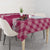 Hawaii Aloha Plumeria Lei Fuschia Palaka Tablecloth - Polynesian Pride