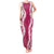 Hawaii Aloha Plumeria Lei Fuschia Palaka Tank Maxi Dress - Polynesian Pride
