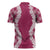Hawaii Aloha Plumeria Lei Fuschia Palaka Zipper Polo Shirt - Polynesian Pride