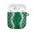 Hawaii Aloha Plumeria Lei Green Palaka AirPods Case - Polynesian Pride