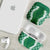 Hawaii Aloha Plumeria Lei Green Palaka AirPods Case - Polynesian Pride