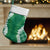 Hawaii Aloha Plumeria Lei Green Palaka Christmas Stocking - Polynesian Pride