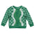 Hawaii Aloha Plumeria Lei Green Palaka Kid Ugly Christmas Sweater - Polynesian Pride